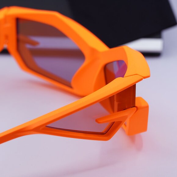 Givenchy GV40049U 43C Geometric Sunglasses - Orange/Orange Mirror - Picture 6 of 10